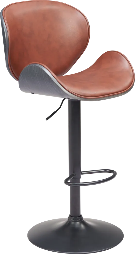 Nemesia Brown Bar Stool - Thumbnail - Image 1