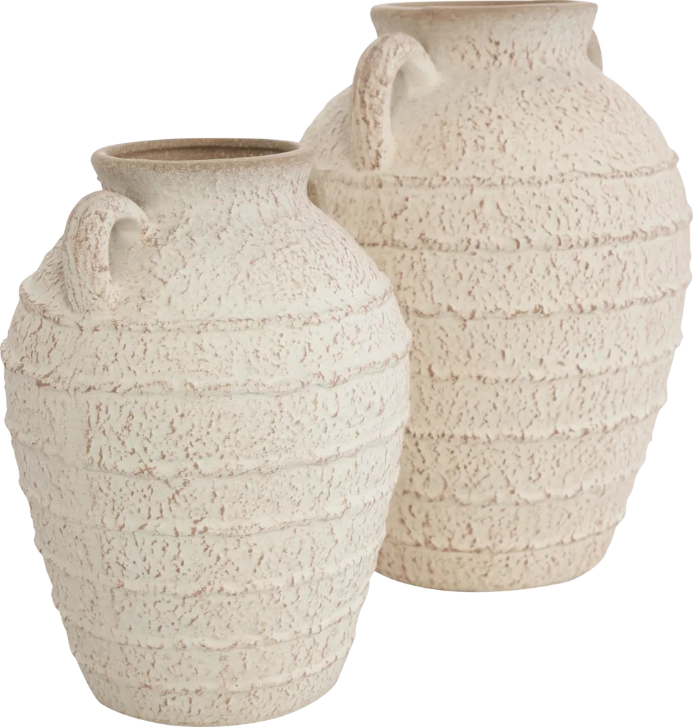 Nenori Cream Vase, Set of 2 - Thumbnail - Image 7