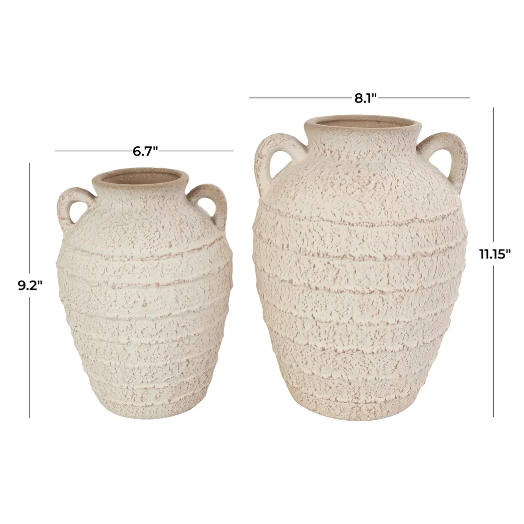 Nenori Cream Vase, Set of 2 - Thumbnail - Image 8
