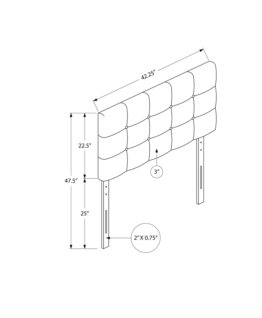 Nepton Brown Twin Headboard - Thumbnail - Image 4