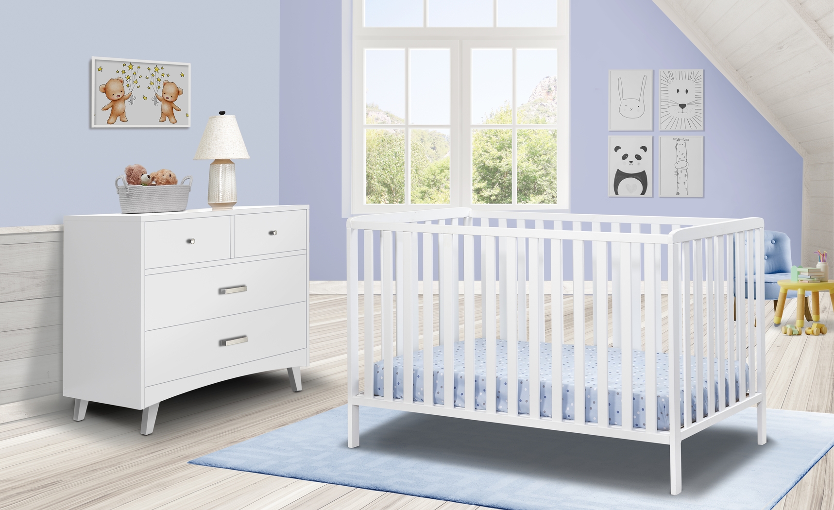 Nerio White Crib - Thumbnail - Image 2