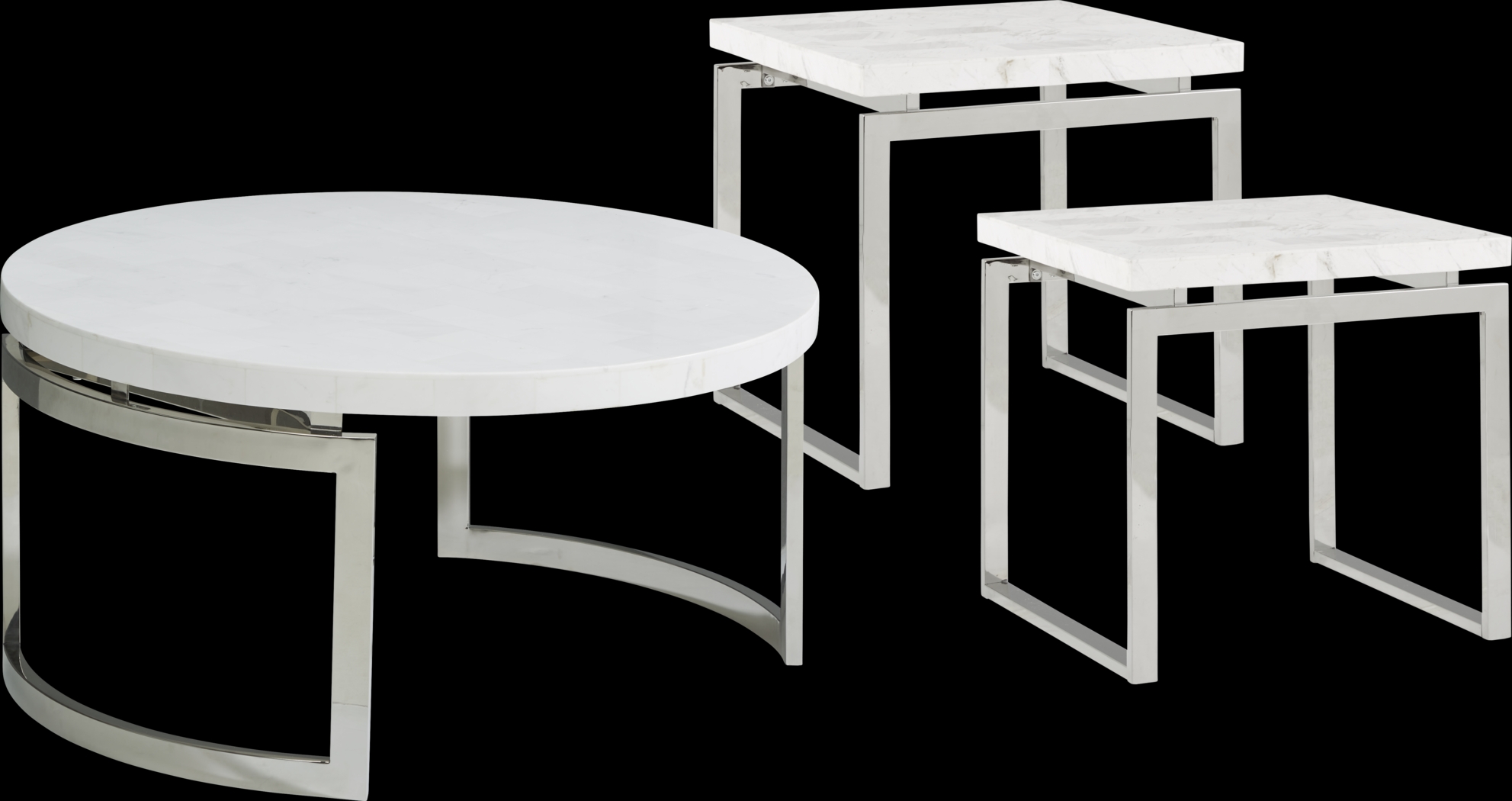 Nerissa Metal 3 Pc Table Set - Thumbnail - Image 1