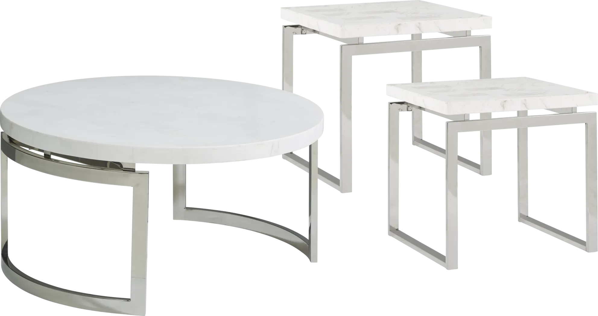 Nerissa Metal 3 Pc Table Set - Thumbnail - Image 1