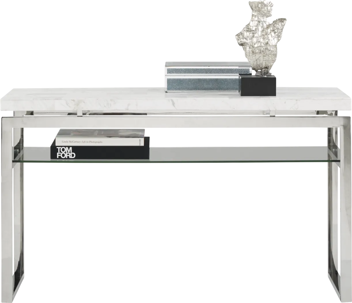 Nerissa Metal Sofa Table - Thumbnail - Image 2