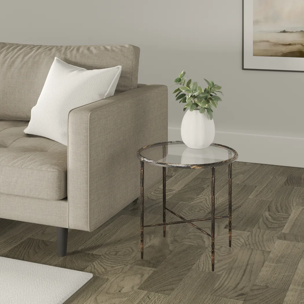 Nesilia I Black Accent Table - Thumbnail - Image 2