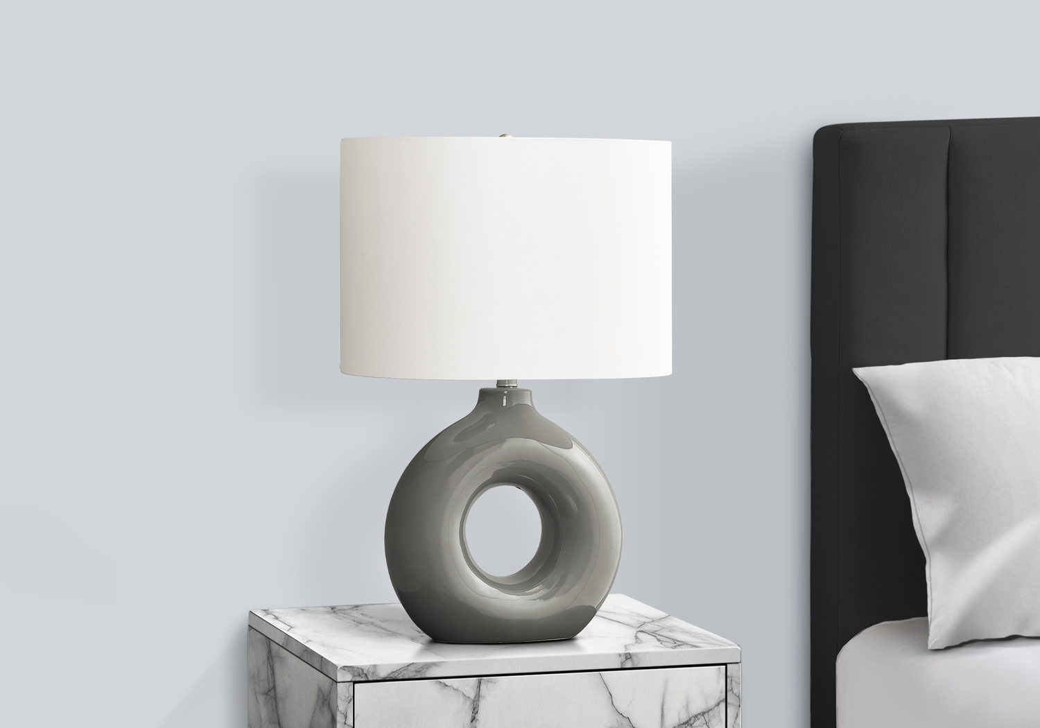 Neveux Shade Gray Lamp - Thumbnail - Image 2