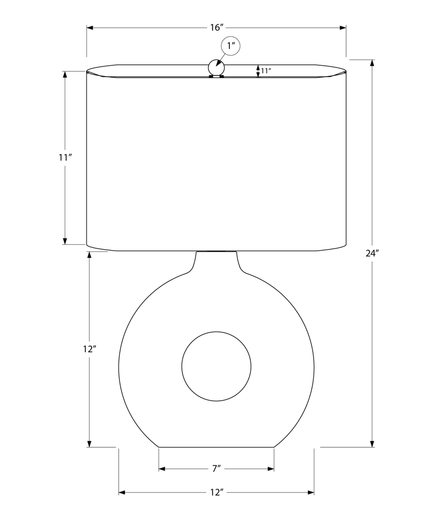 Neveux Shade Gray Lamp - Thumbnail - Image 4