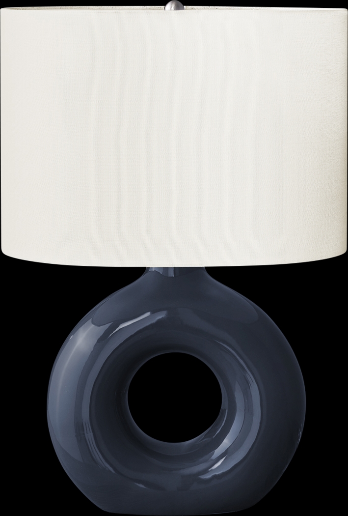 Neveux Shade Navy Lamp - Thumbnail - Image 1