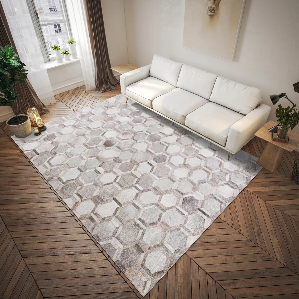 Nevso Beige 3' x 5' Rug - Thumbnail - Image 2