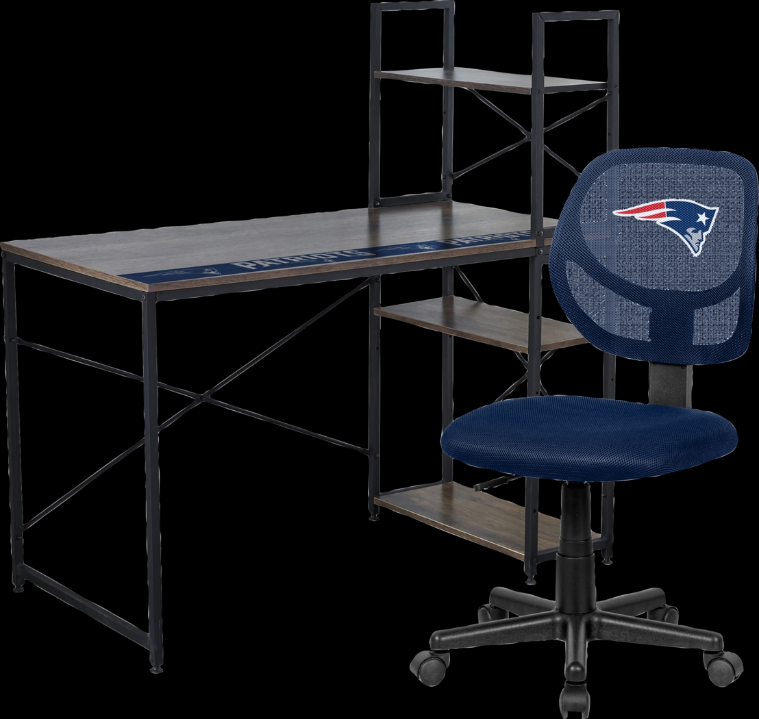 New England Patriots Desk and Chair Set - Thumbnail - Image 1