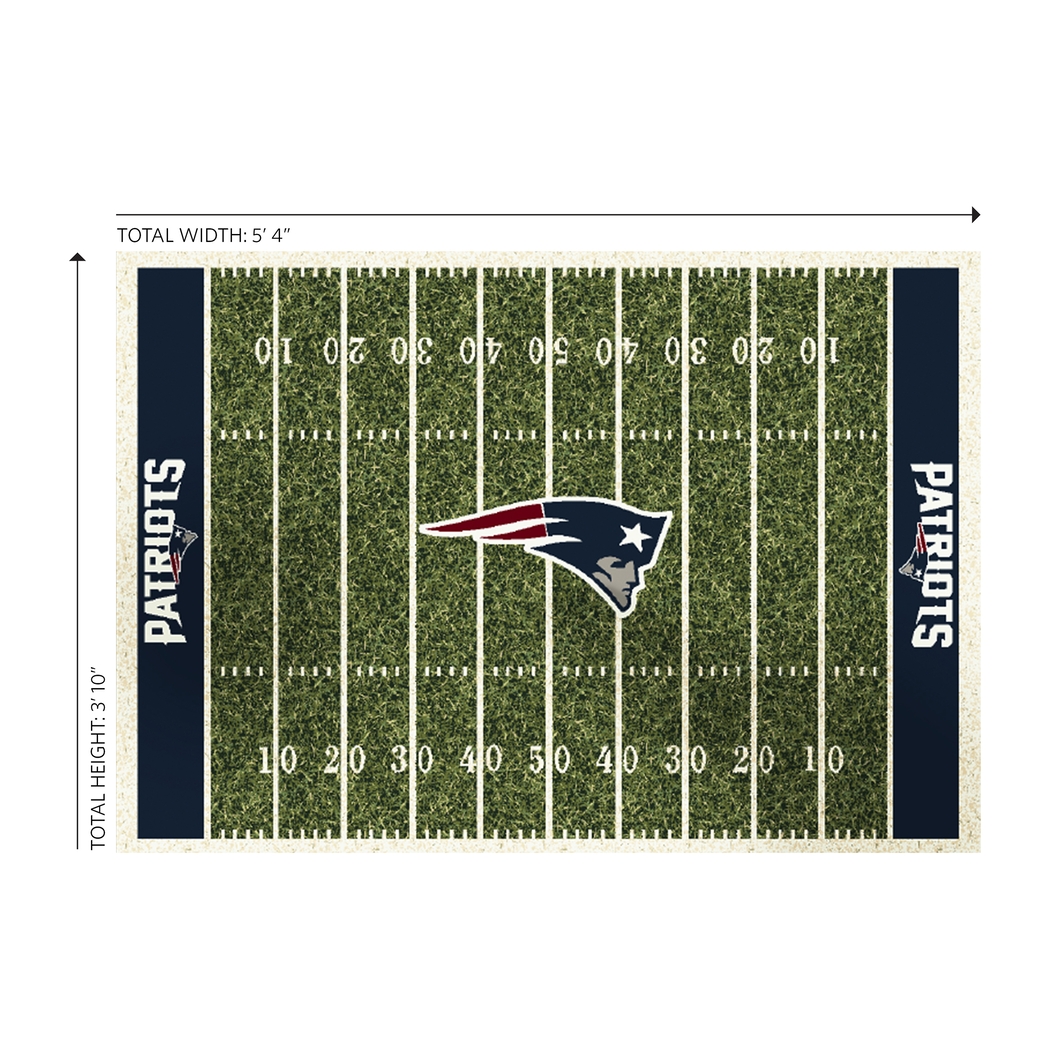 New England Patriots Green 4' x 6' Rug - Thumbnail - Image 4