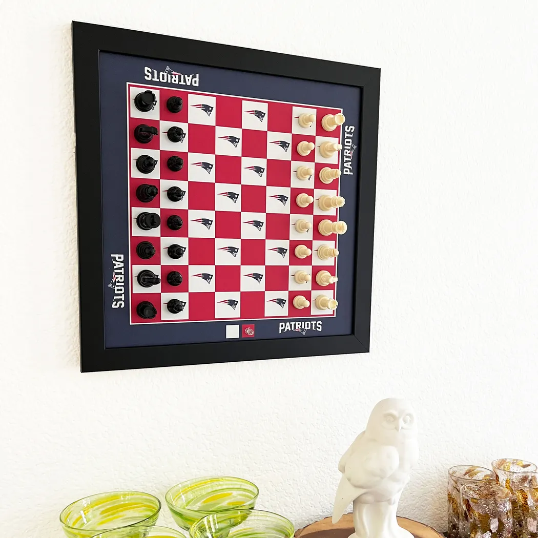 New England Patriots Wall Chess Set - Thumbnail - Image 2