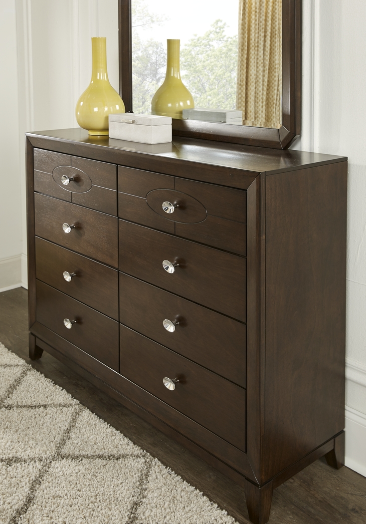 New Haven Merlot 5 Pc Queen Panel Bedroom - Thumbnail - Image 5