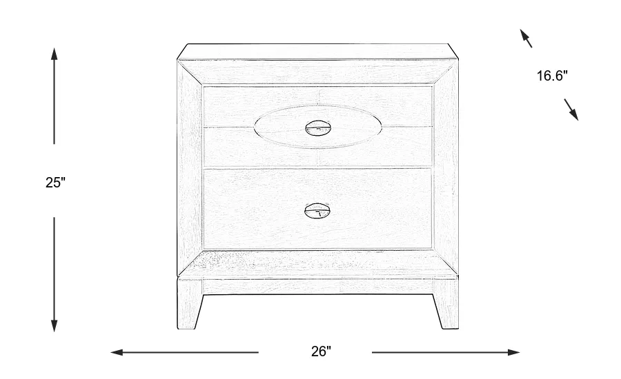 Dimension Image. Please refer to the Dimension Tab on this page for dimension details.