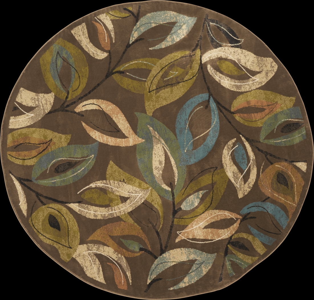 New Leaves 7'9" Round Rug - Thumbnail - Image 1