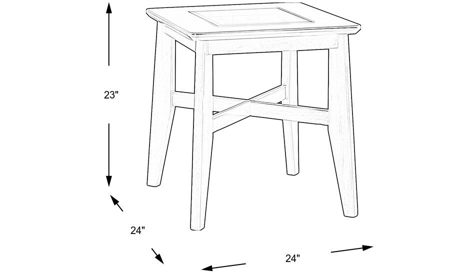 Dimension Image. Please refer to the Dimension Tab on this page for dimension details.