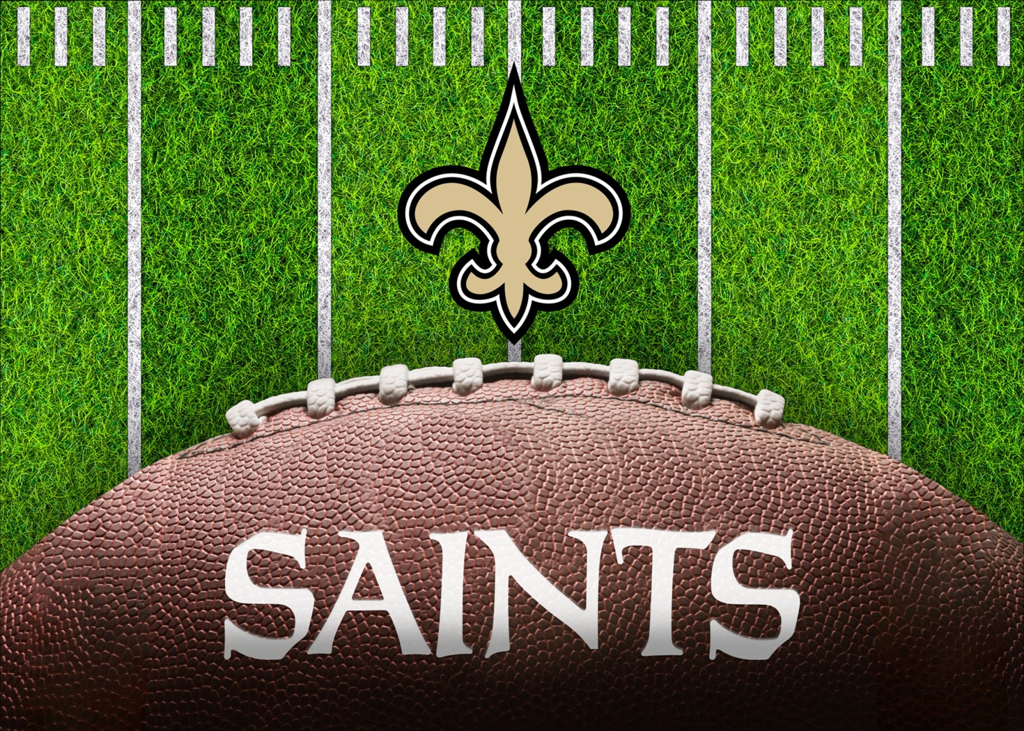 New Orleans Saints 5' x 7' Machine Washable Rug - Thumbnail - Image 1