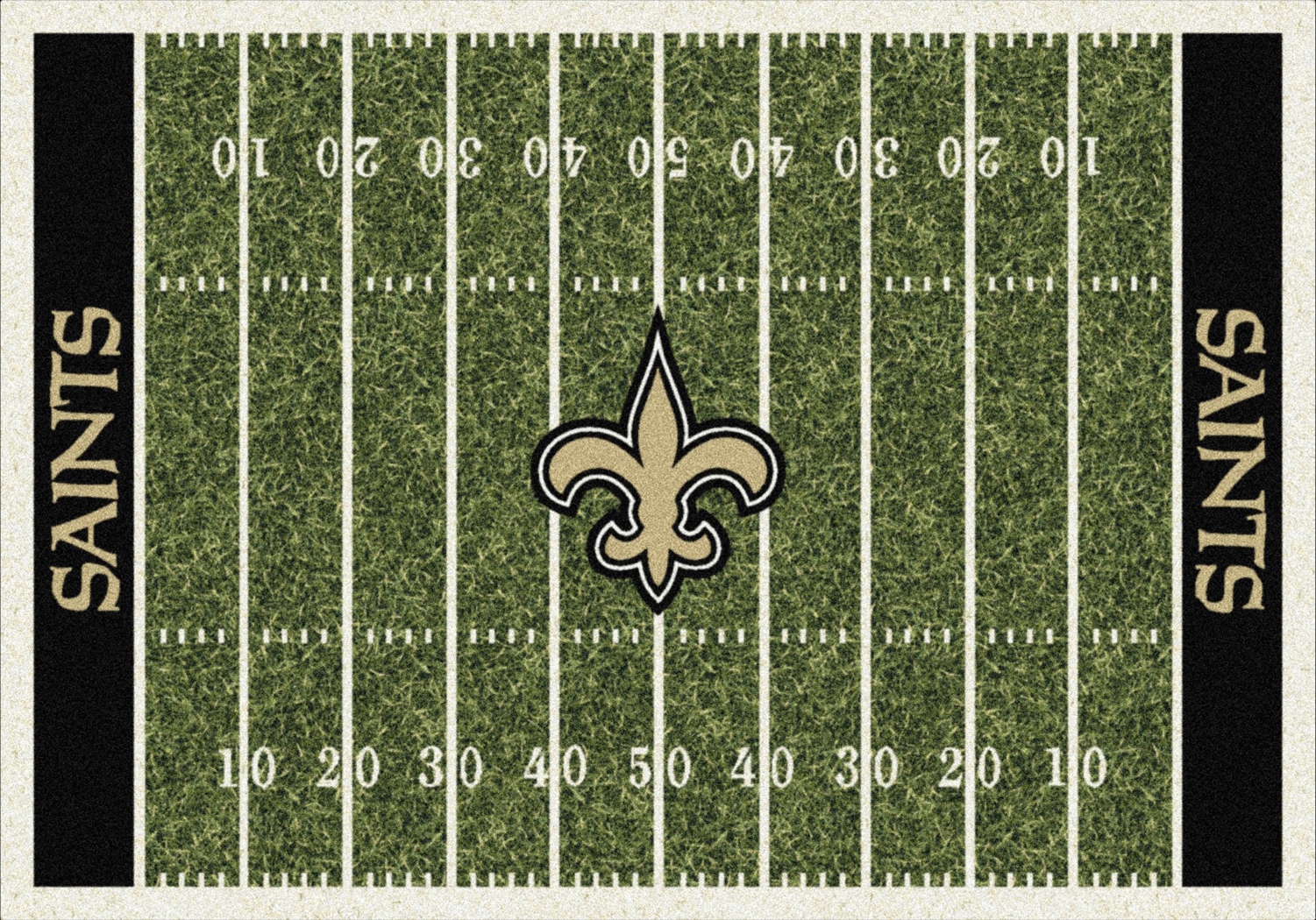 New Orleans Saints Green 4' x 6' Rug - Thumbnail - Image 1