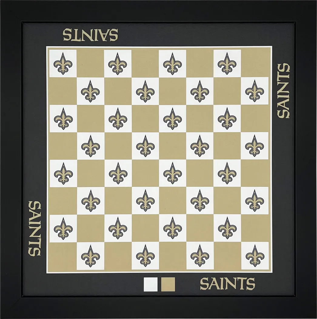 New Orleans Saints Wall Chess Set - Thumbnail - Image 1