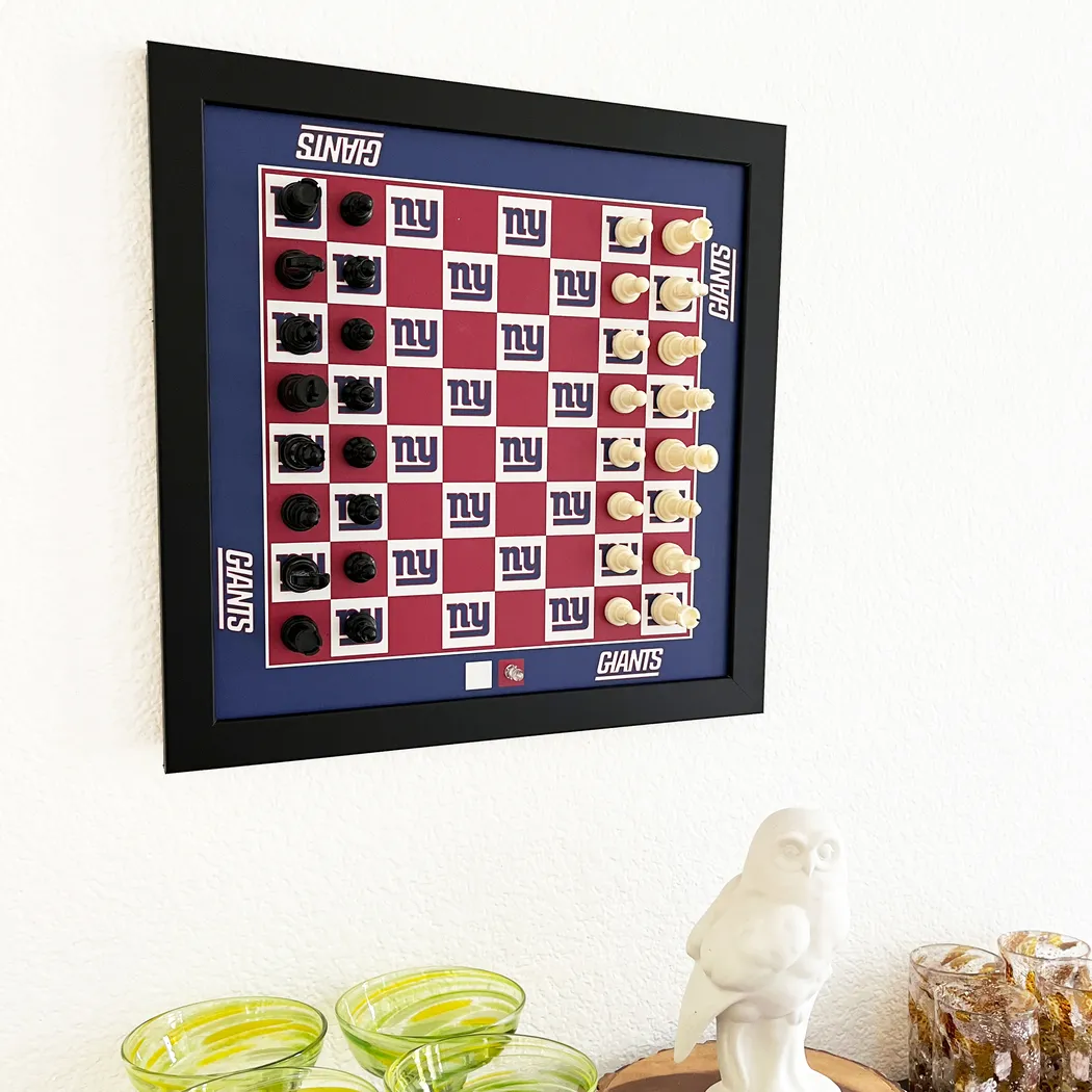 New York Giants Wall Chess Set - Thumbnail - Image 2