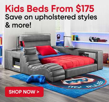 Kids beds sale: From $175. Save on upholstered styles & more!

