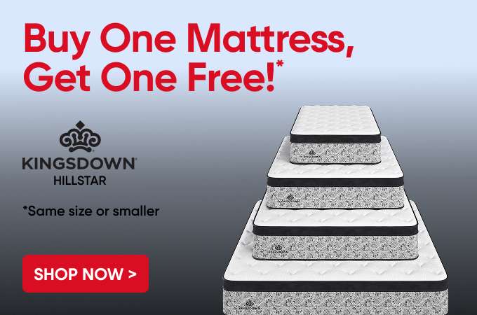 Buy One Mattress, Get One Free!* Kingsdown Hillstar. Shop Now.

