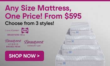 Any Size Mattress, One Price! From $595. Choose from 3 styles! Shop Now >
