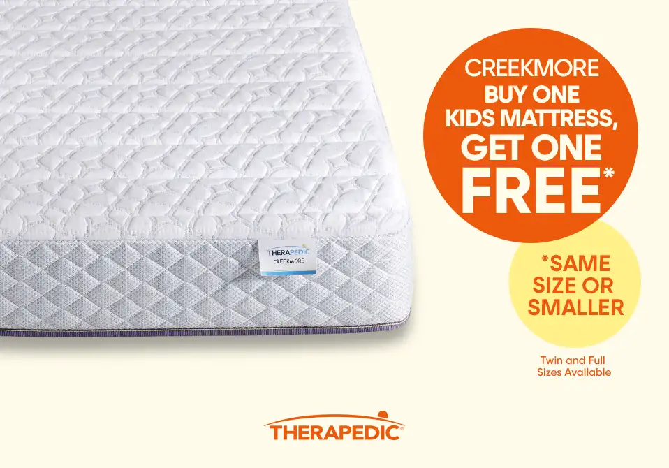 Creekmore kids mattress buy one get one free.
