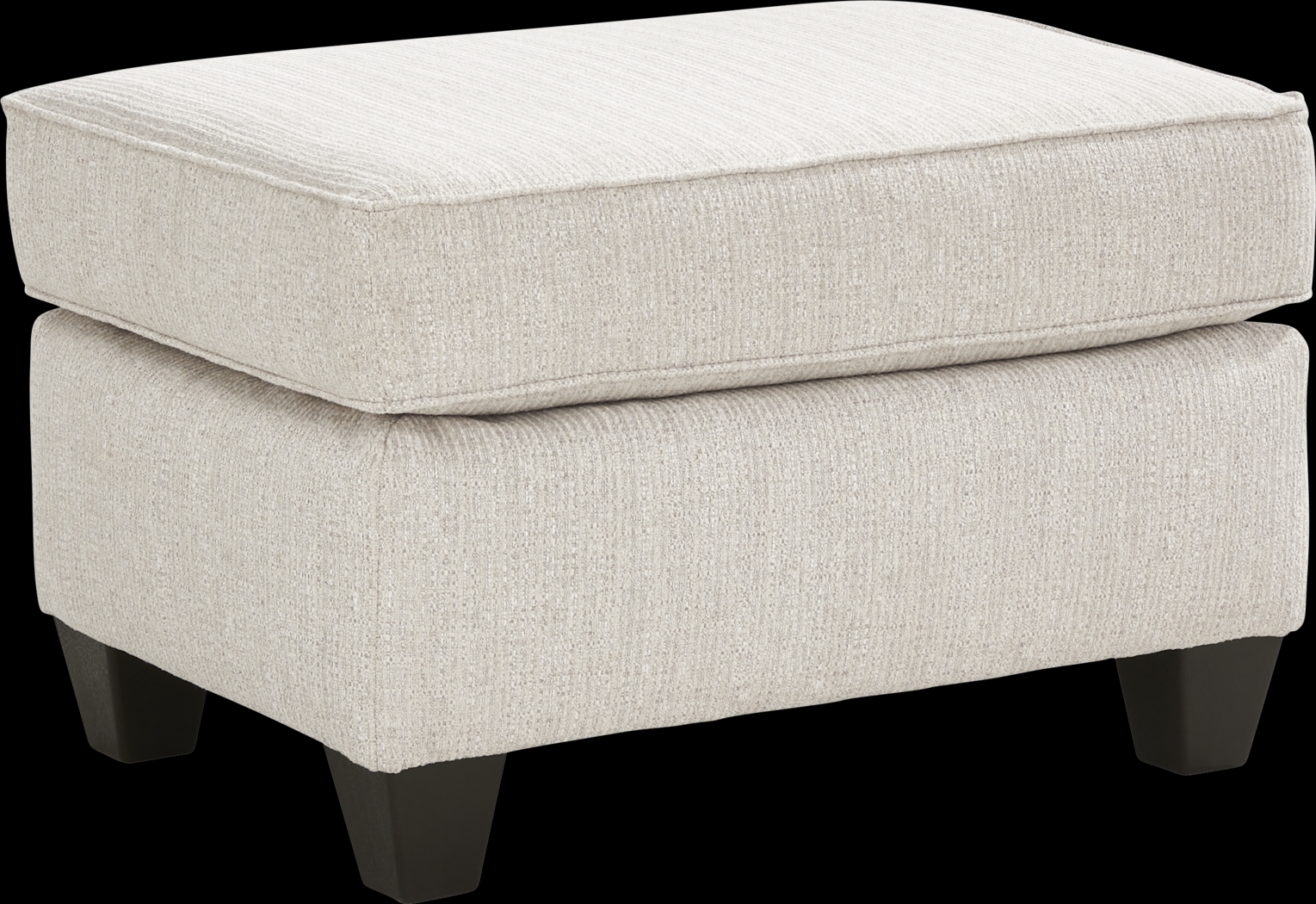 Newcastle Ivory Ottoman - Thumbnail - Image 1