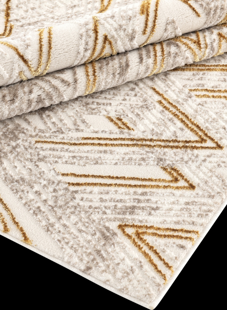 Newcombe Beige 5'3 x 7'6 Rug - Thumbnail - Image 4
