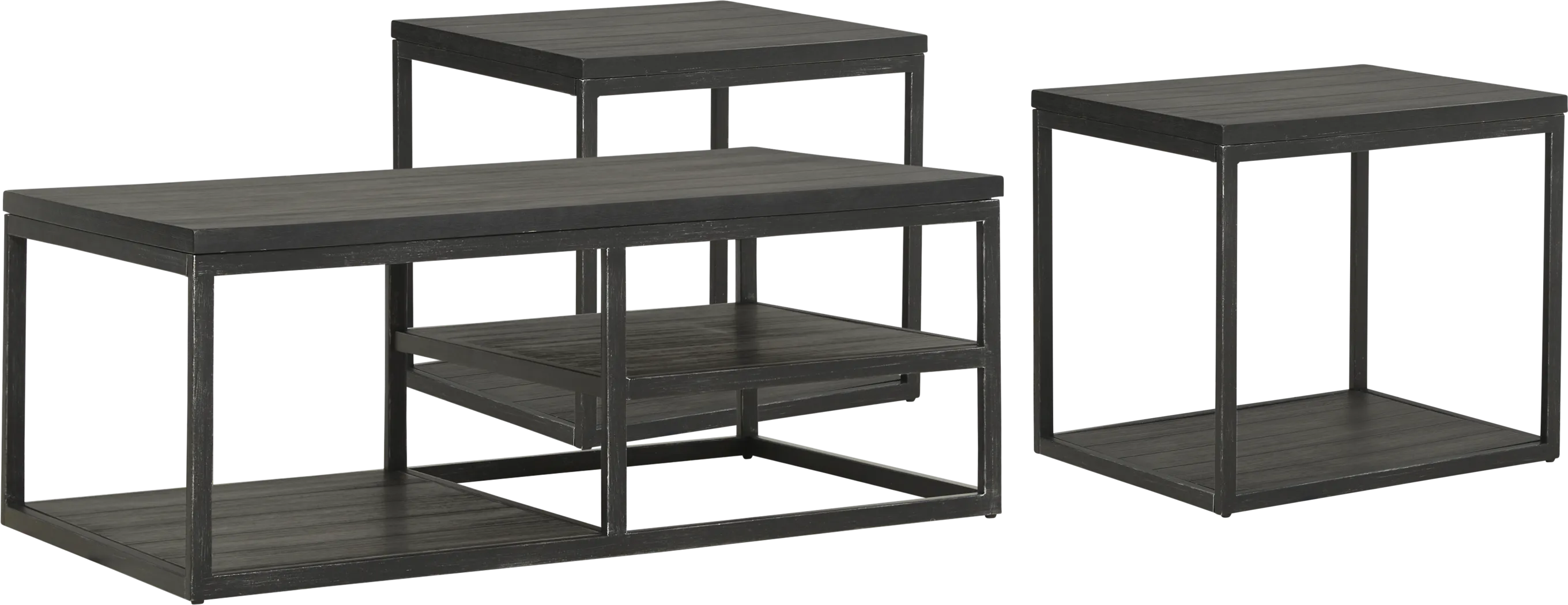 Newkirk Gray 3 Pc Table Set - Thumbnail - Image 1