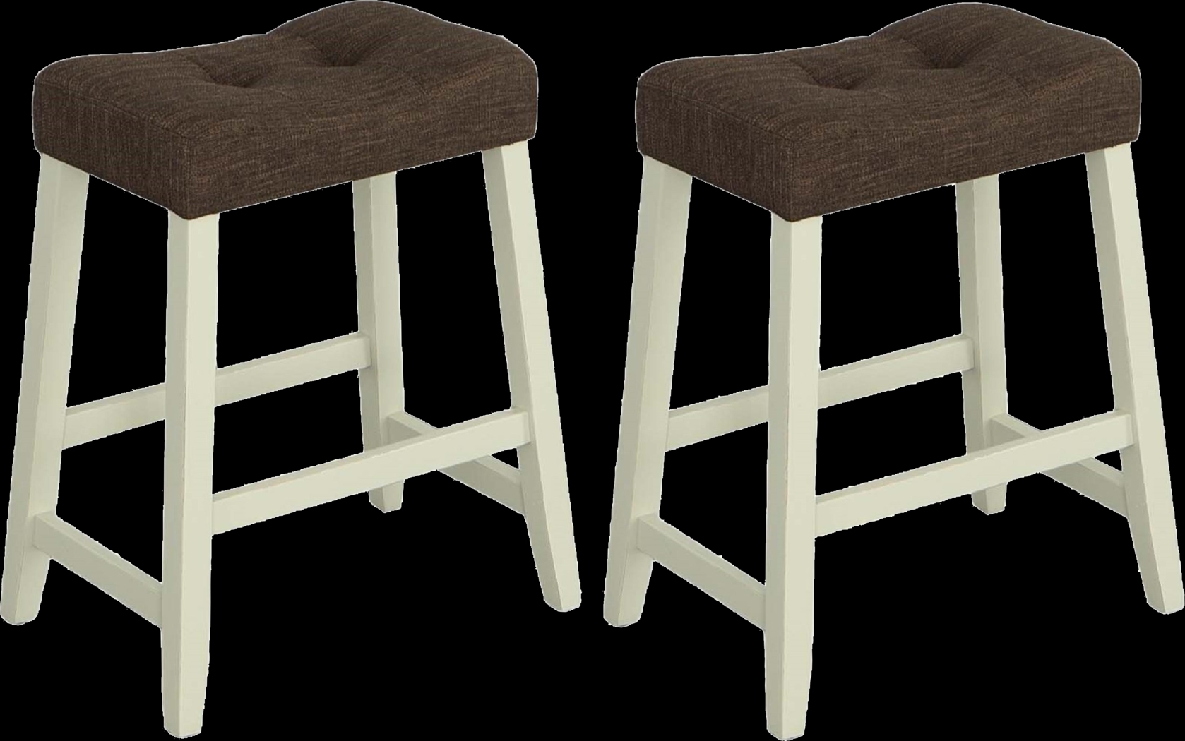 Newtowne Off-White Counter Stool, Set of 2 - Thumbnail - Image 1