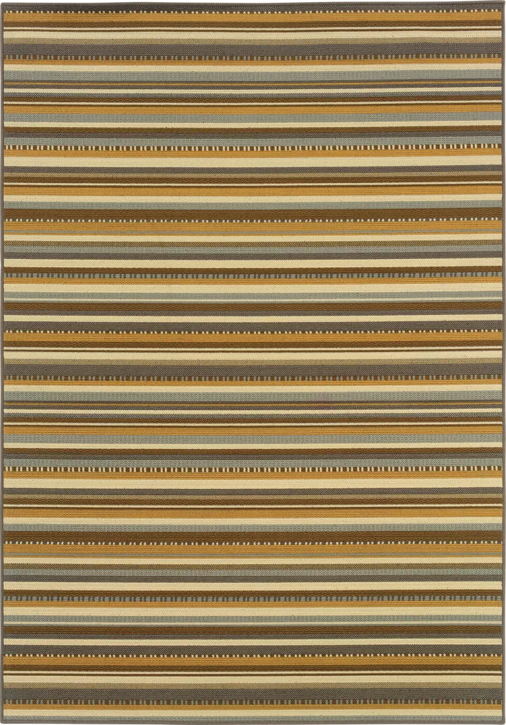 Neyan Gray 7'10 x 10'10 Indoor/Outdoor Rug - Thumbnail - Image 1