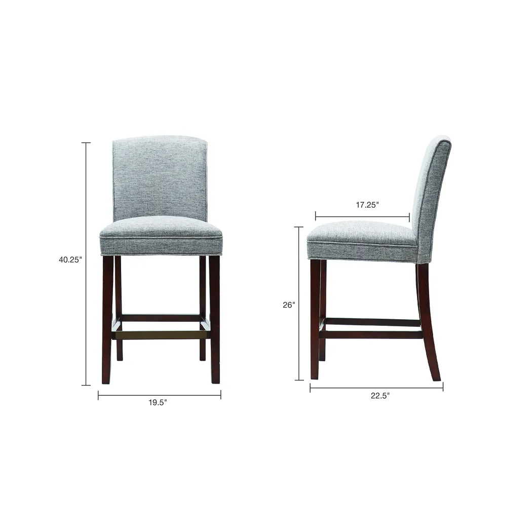 Neyland Gray Counter Height Stool - Thumbnail - Image 6