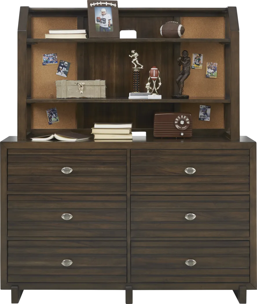 NFL 1st & Goal Dallas Cowboys Brown 5 Pc Twin Panel Bedroom - Thumbnail - Image 4