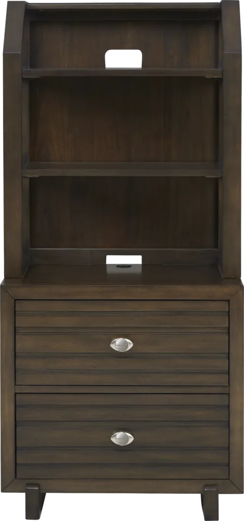 NFL 1st & Goal Brown Nightstand & Hutch - Thumbnail - Image 1