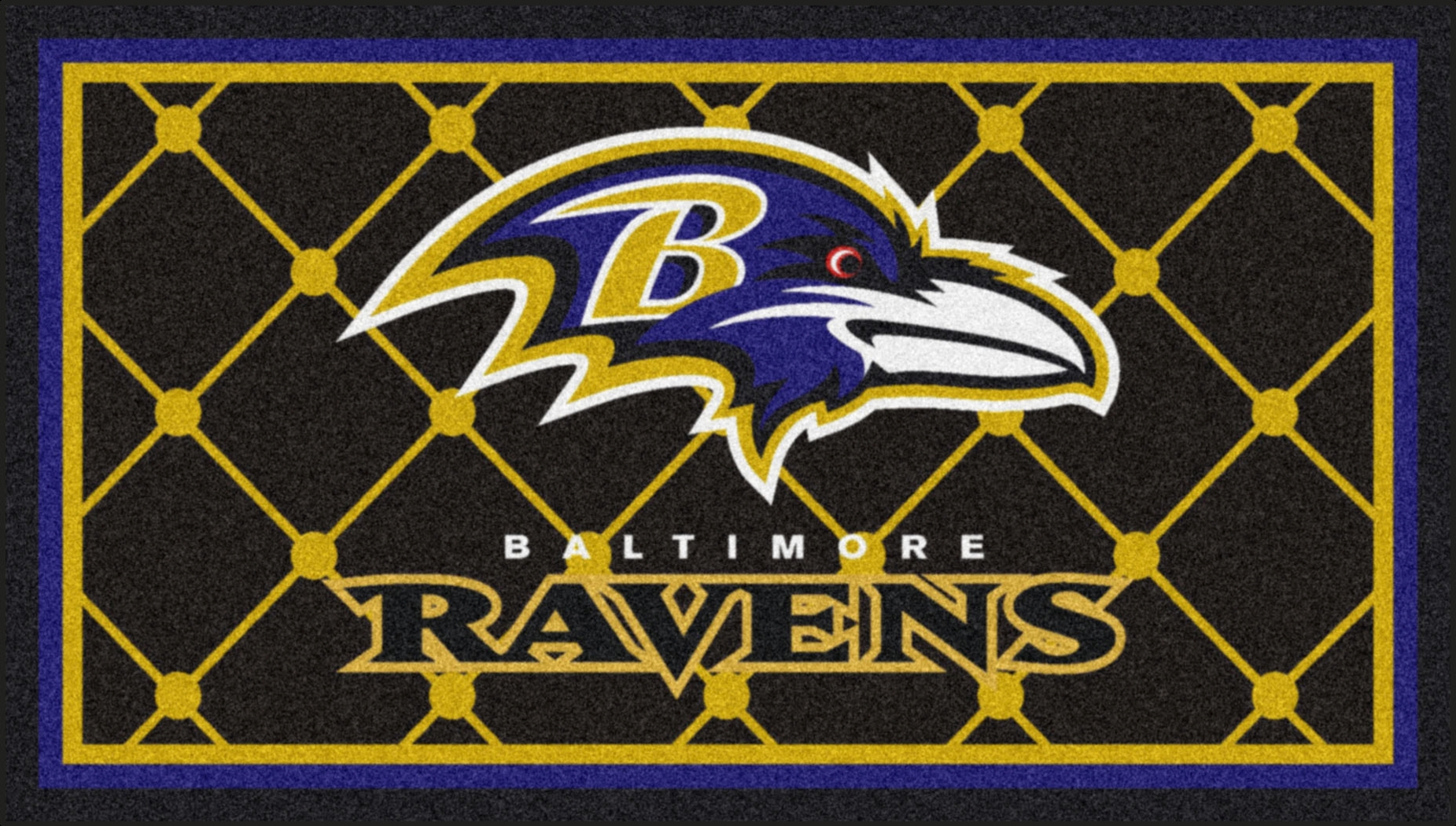 NFL Big Game Baltimore Ravens 3' x 5' Rug - Thumbnail - Image 1