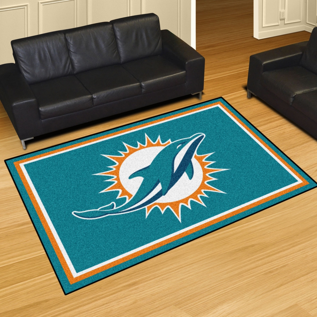 NFL Big Game Miami Dolphins 5' x 8' Rug - Thumbnail - Image 2