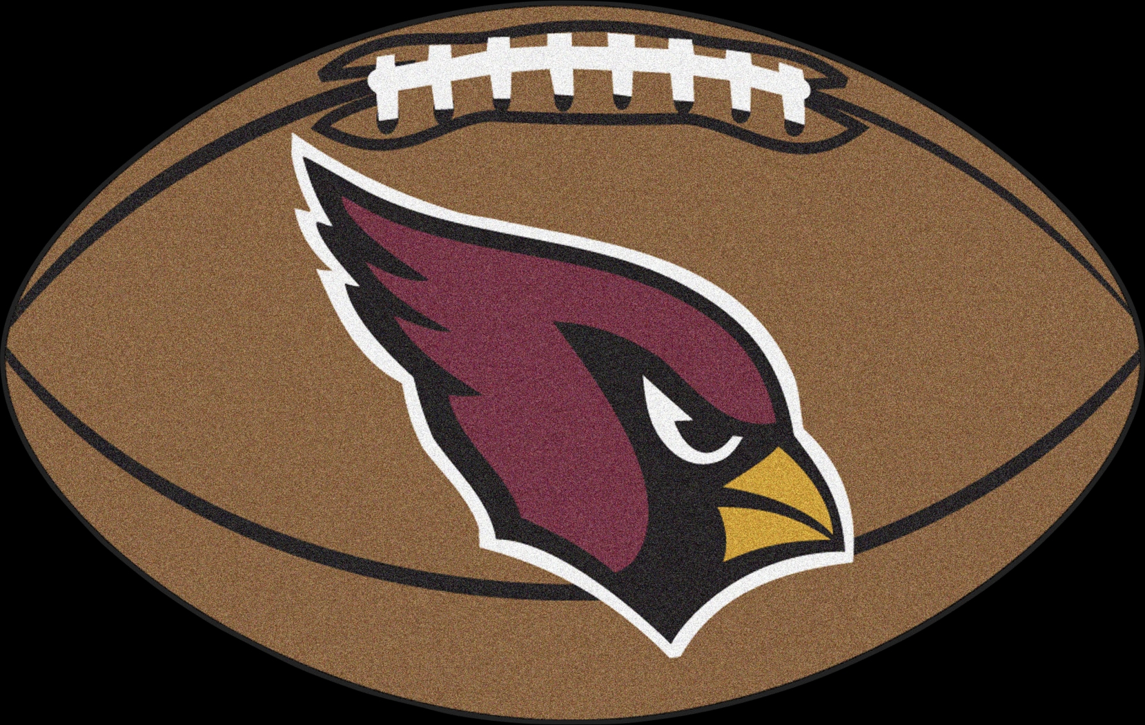 NFL Football Mascot Arizona Cardinals 1'6" x 1'10" Rug - Thumbnail - Image 1