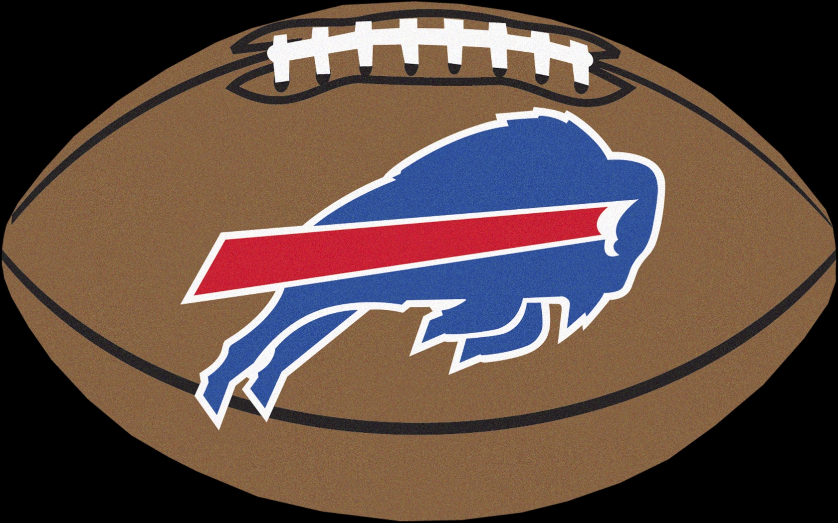NFL Football Mascot Buffalo Bills 1'6 x 1'10 Rug - Thumbnail - Image 1
