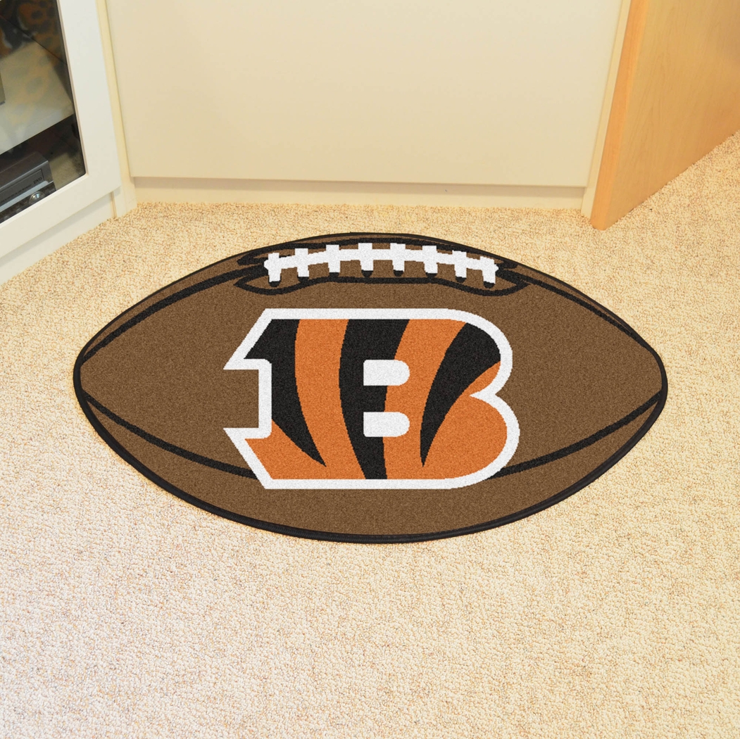 NFL Football Mascot Cincinnati Bengals 1'6" x 1'10" Rug - Thumbnail - Image 2