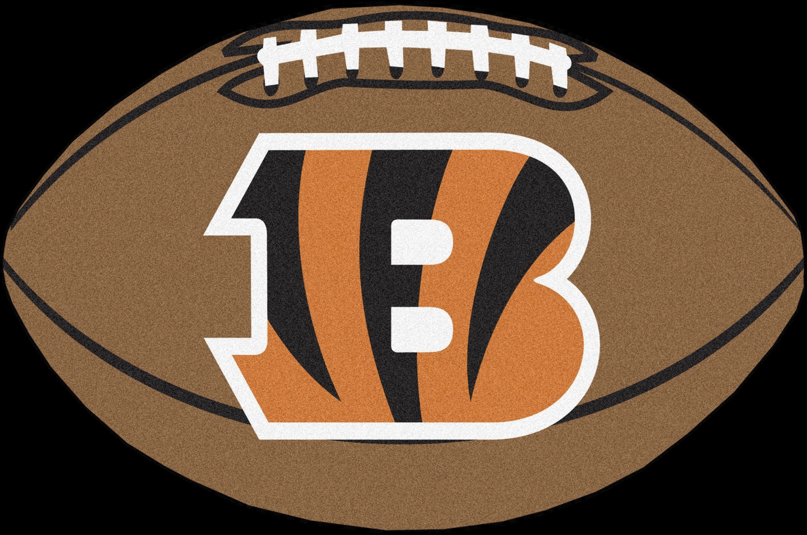 NFL Football Mascot Cincinnati Bengals 1'6" x 1'10" Rug - Thumbnail - Image 1