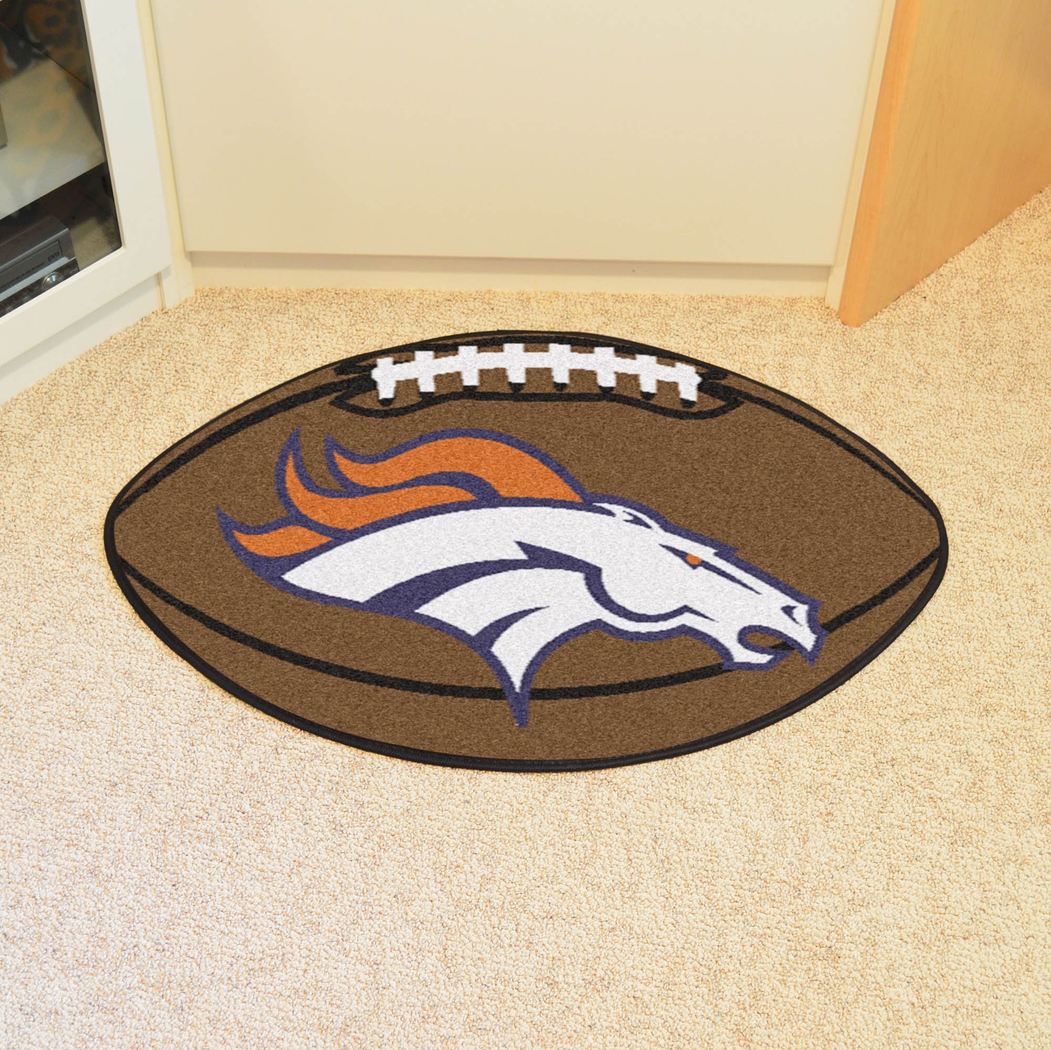 NFL Football Mascot Denver Broncos 1'6"x 1'10" Rug - Thumbnail - Image 2