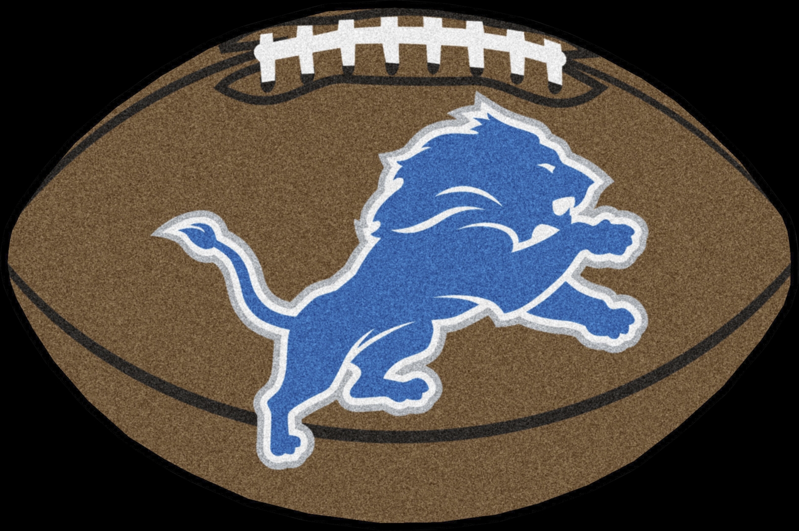 NFL Football Mascot Detroit Lions 1'6"x 1'10" Rug - Thumbnail - Image 1