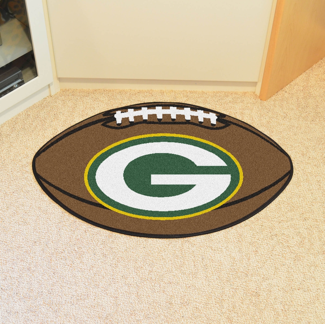 NFL Football Mascot Green Bay Packers 1'6"x 1'10" Rug - Thumbnail - Image 2