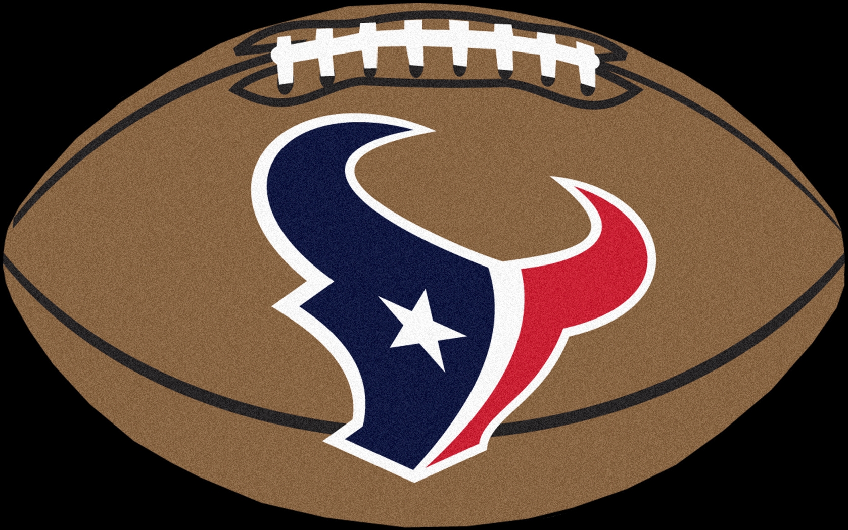 NFL Football Mascot Houston Texans 1'6"x 1'10" Rug - Thumbnail - Image 1