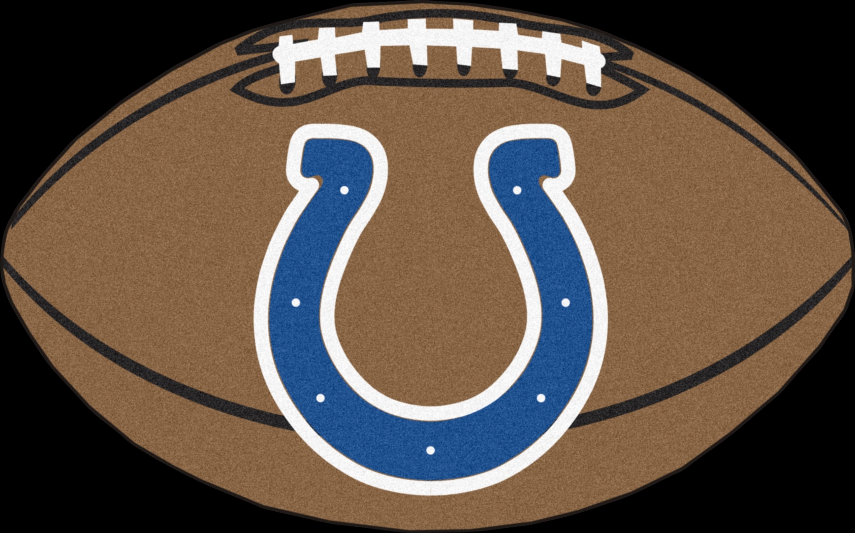 NFL Football Mascot Indianapolis Colts 1'6"x 1'10" Rug - Thumbnail - Image 1