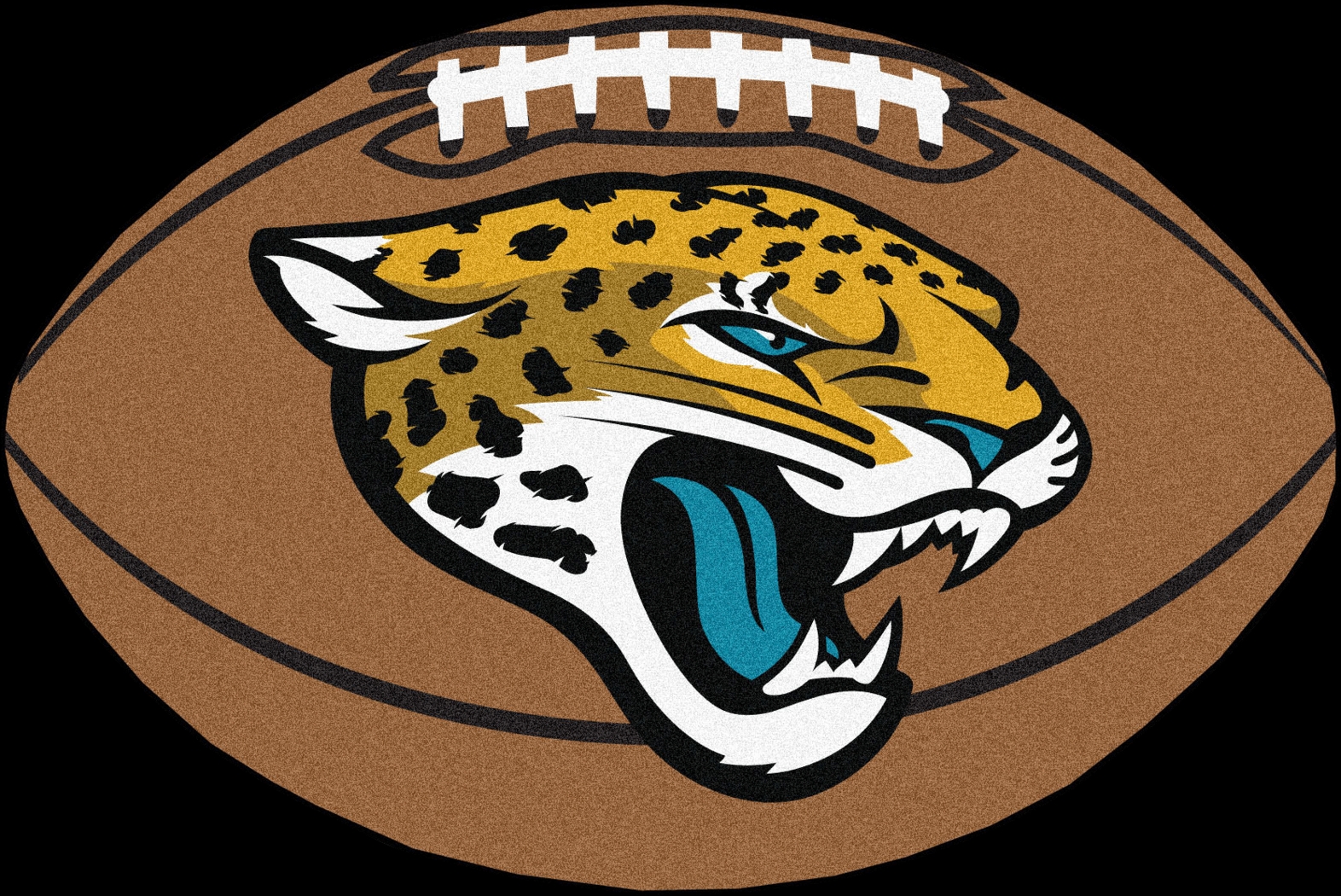 NFL Football Mascot Jacksonville Jaguars 1'6 x 1'10 Rug - Thumbnail - Image 1