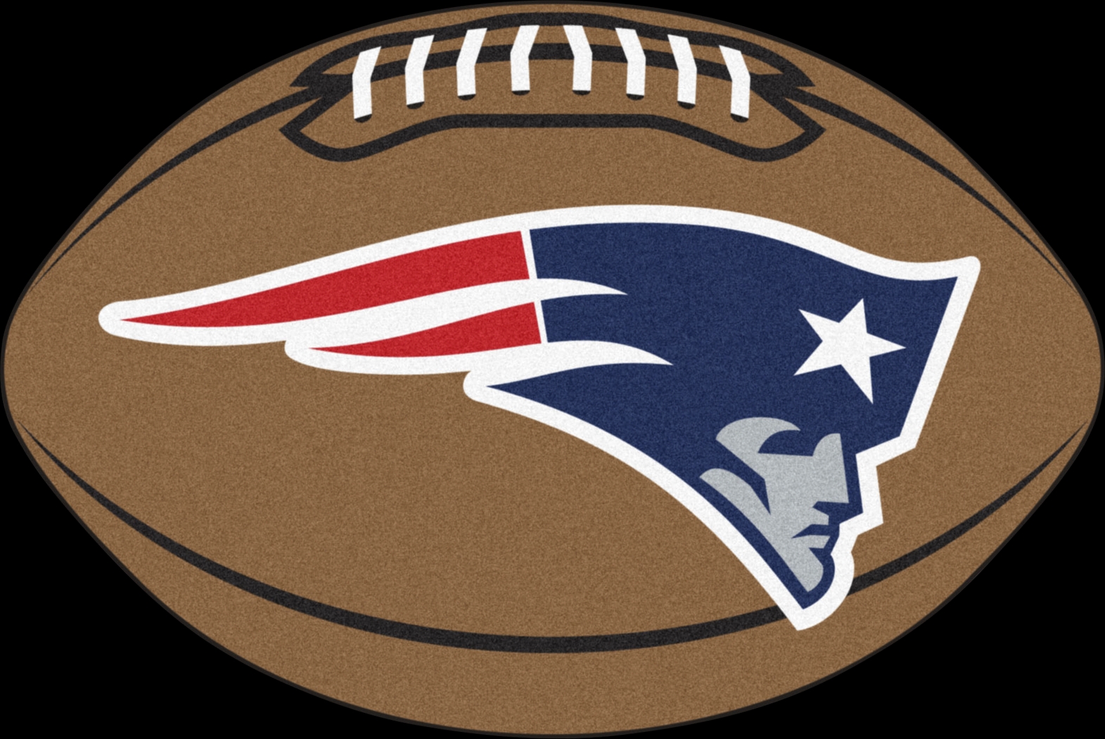 NFL Football Mascot New England Patriots 1'6" x 1'10" Rug - Thumbnail - Image 1