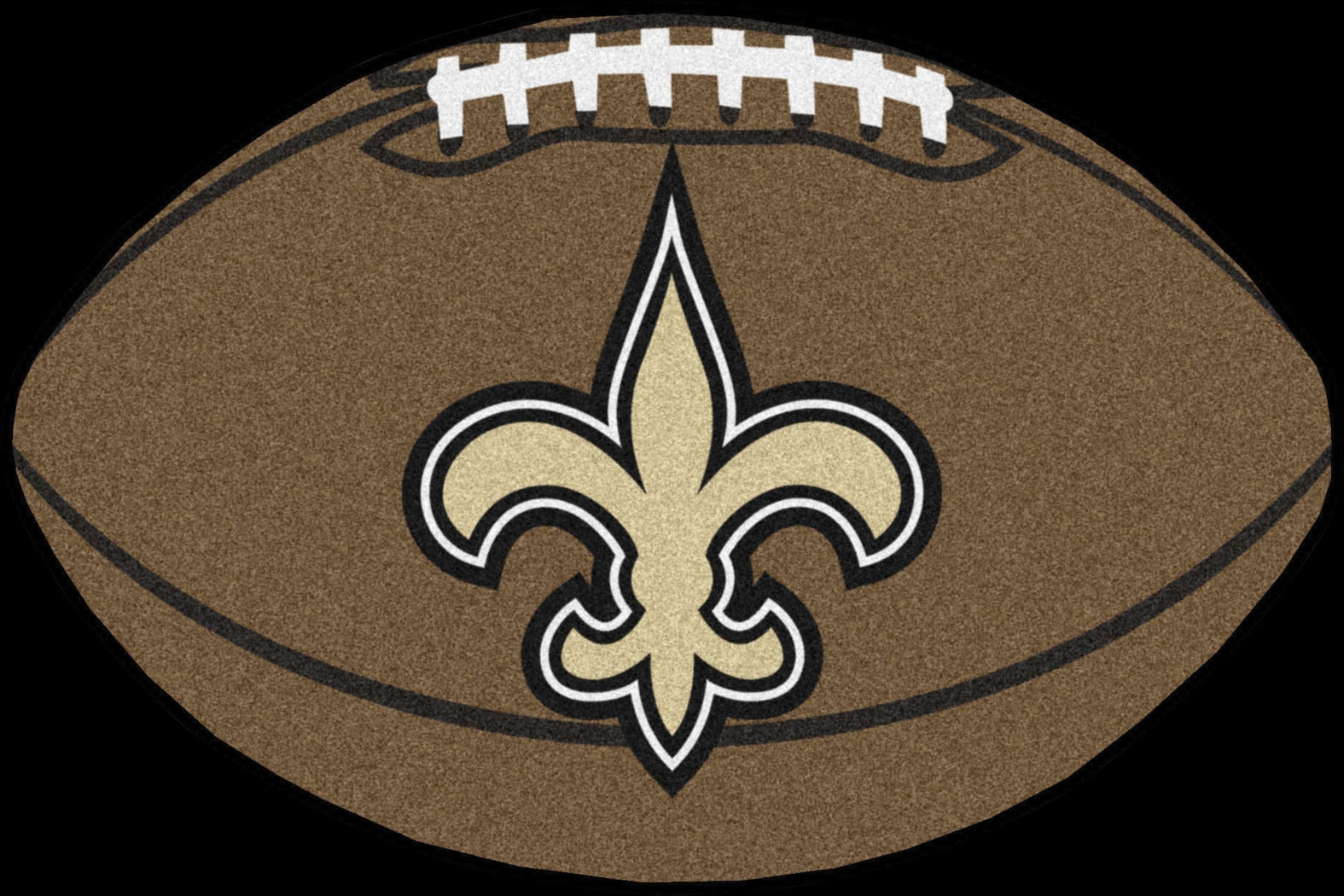 NFL Football Mascot New Orleans Saints 1'6"x 1'10" Rug - Thumbnail - Image 1